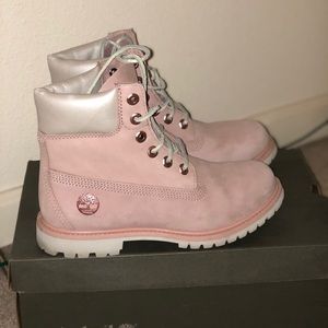 PINK TIMBERLAND BOOTS women’s 8